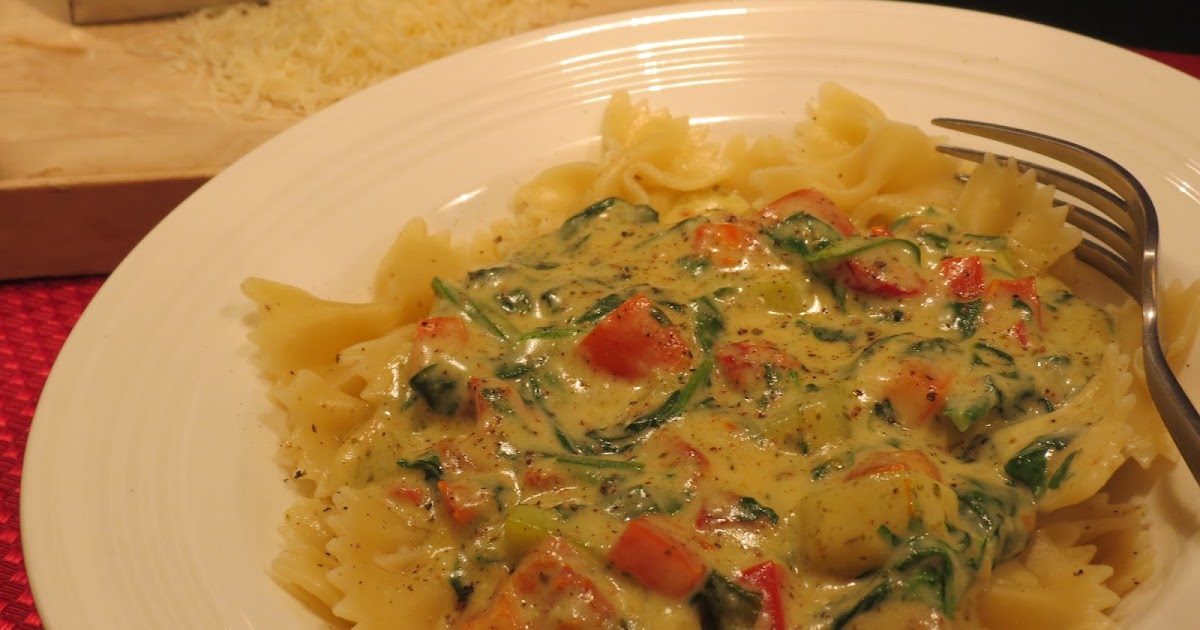 Dinner with the Welches Vegetable Pesto Alfredo Pasta