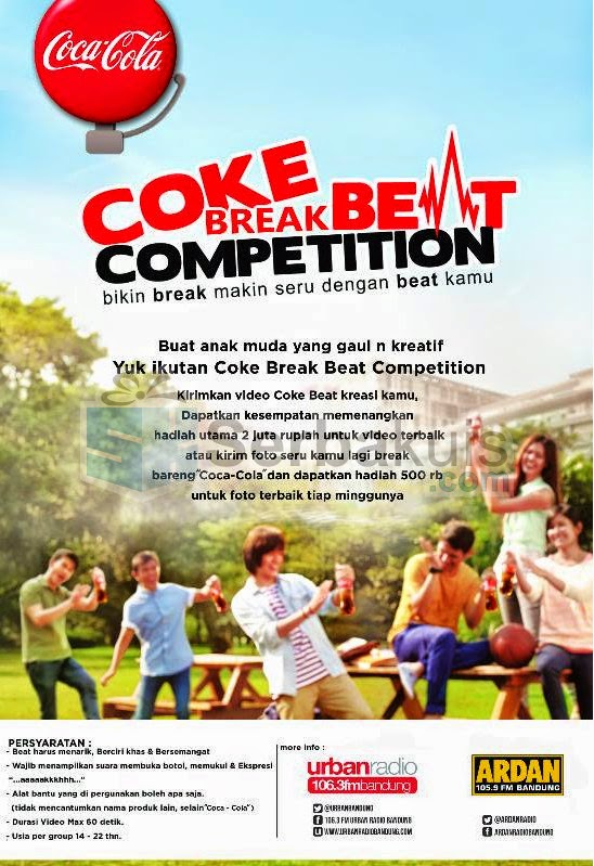 Kontes Video Coke Break Beat Berhadiah Uang 2 Juta Kontes Video Coke Break Beat Berhadiah Uang 2 Juta