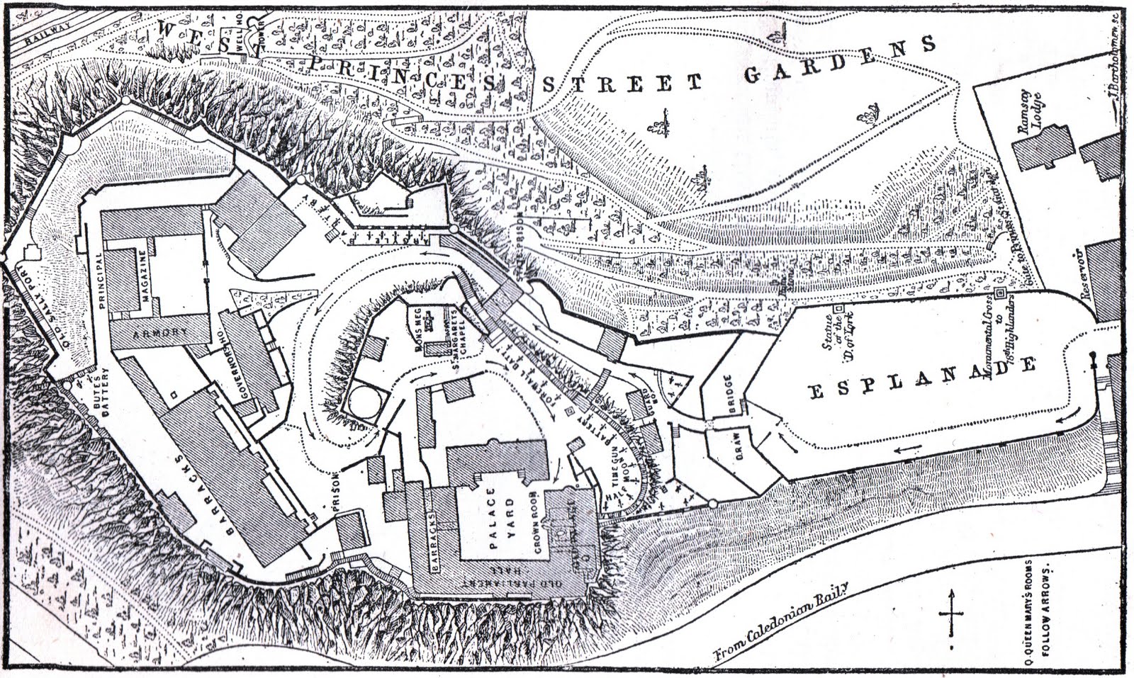 edinburgh castle cartoon