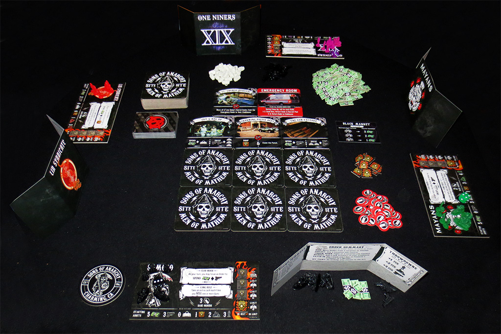 Partida preparada para cuatro jugadores Partida preparada para cuatro jugadores