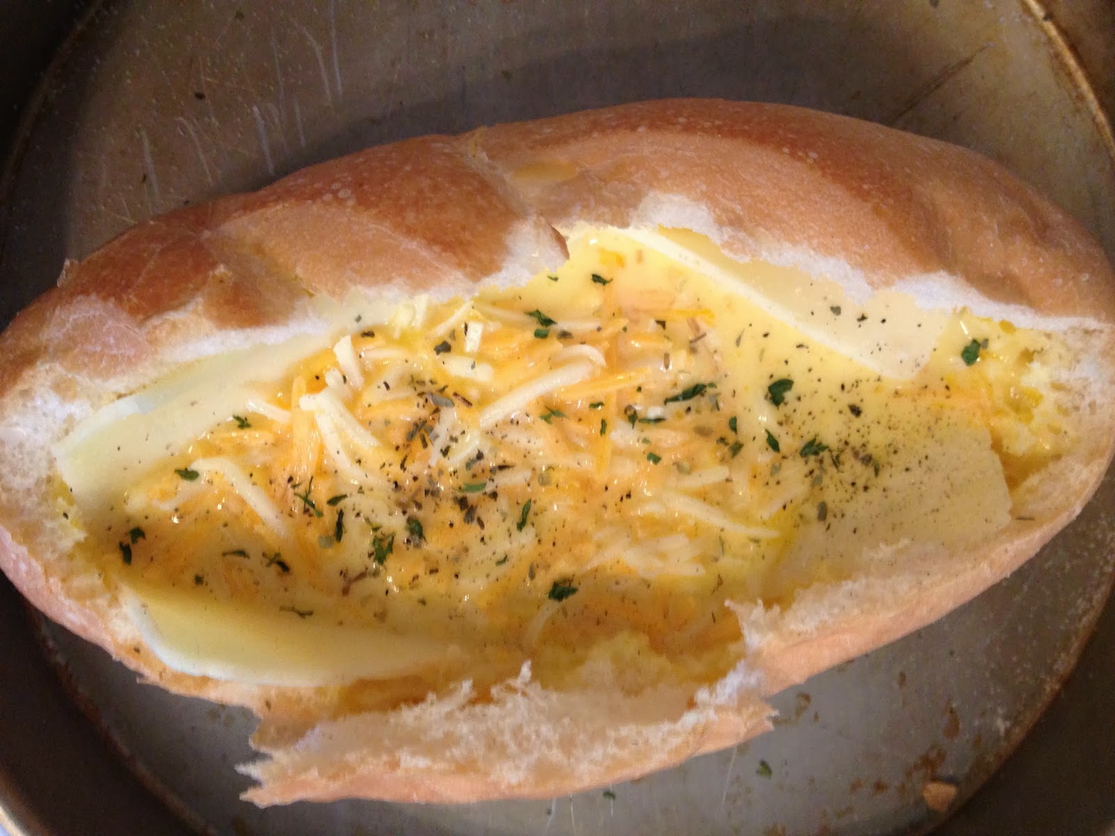 Little Cook in the Big City Egg and Cheese Bread Boat