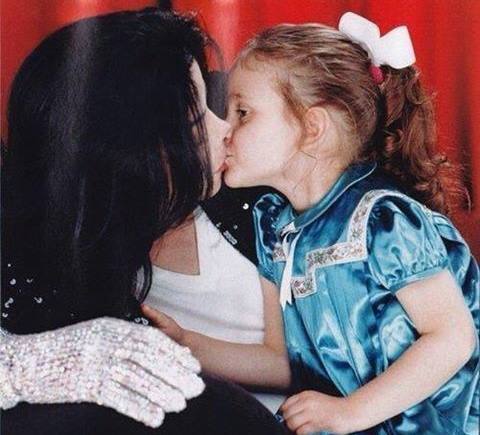 Michael Jackson with his princess, Paris Jackson