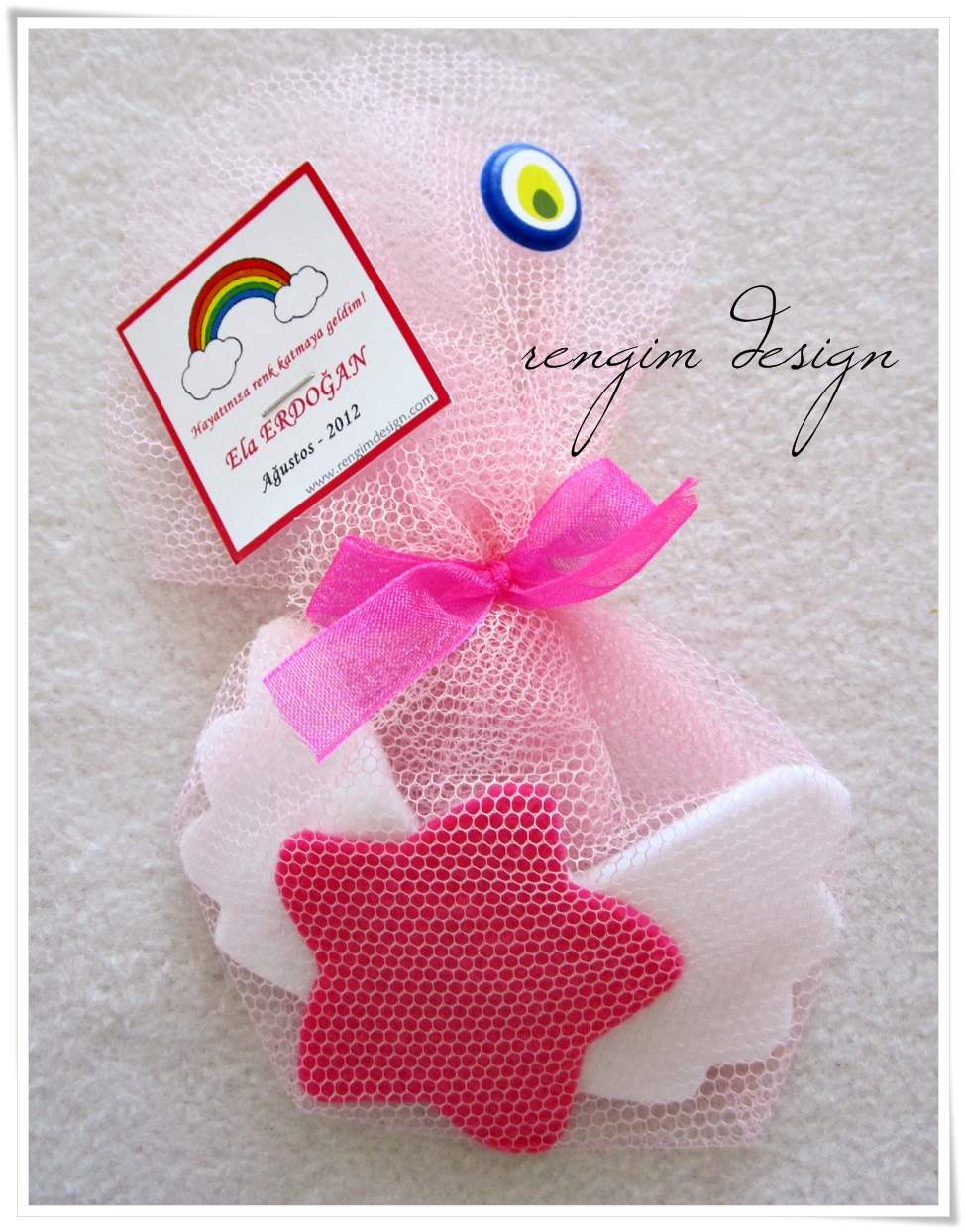 Rengim Design Keçe Bebek Şekeri / Tema Melek ♥