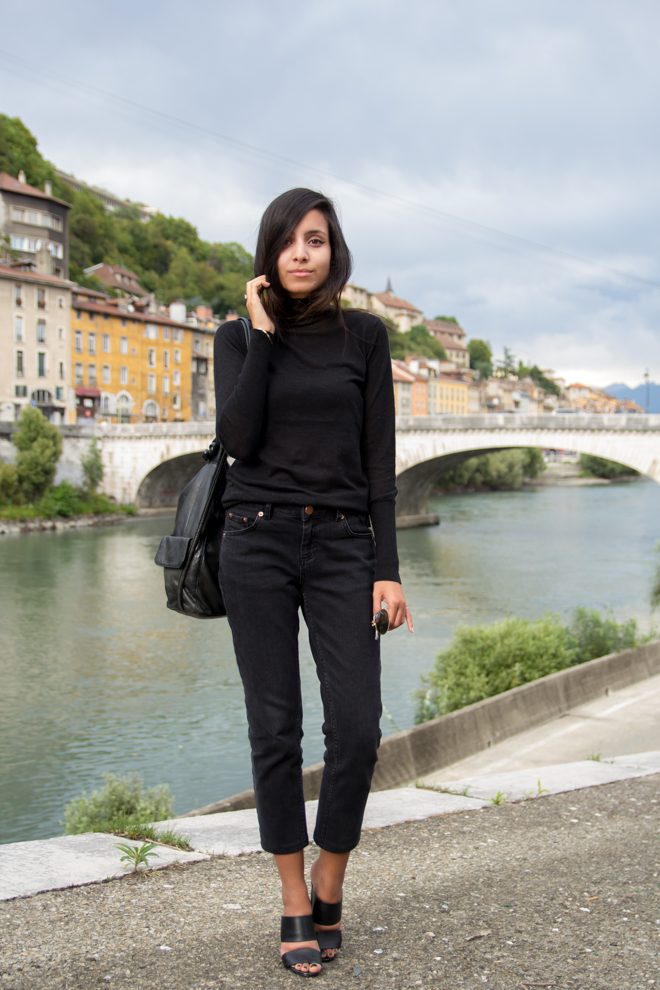 Why Delilah?- Fall-ish. All black outfit in Grenoble
