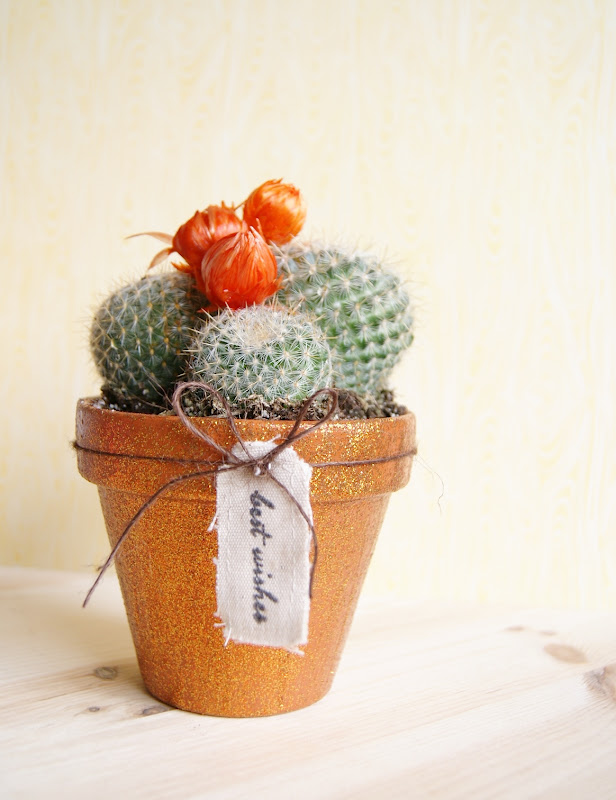 punk projects Restyled Glitter Flower Pot DIY with Natt