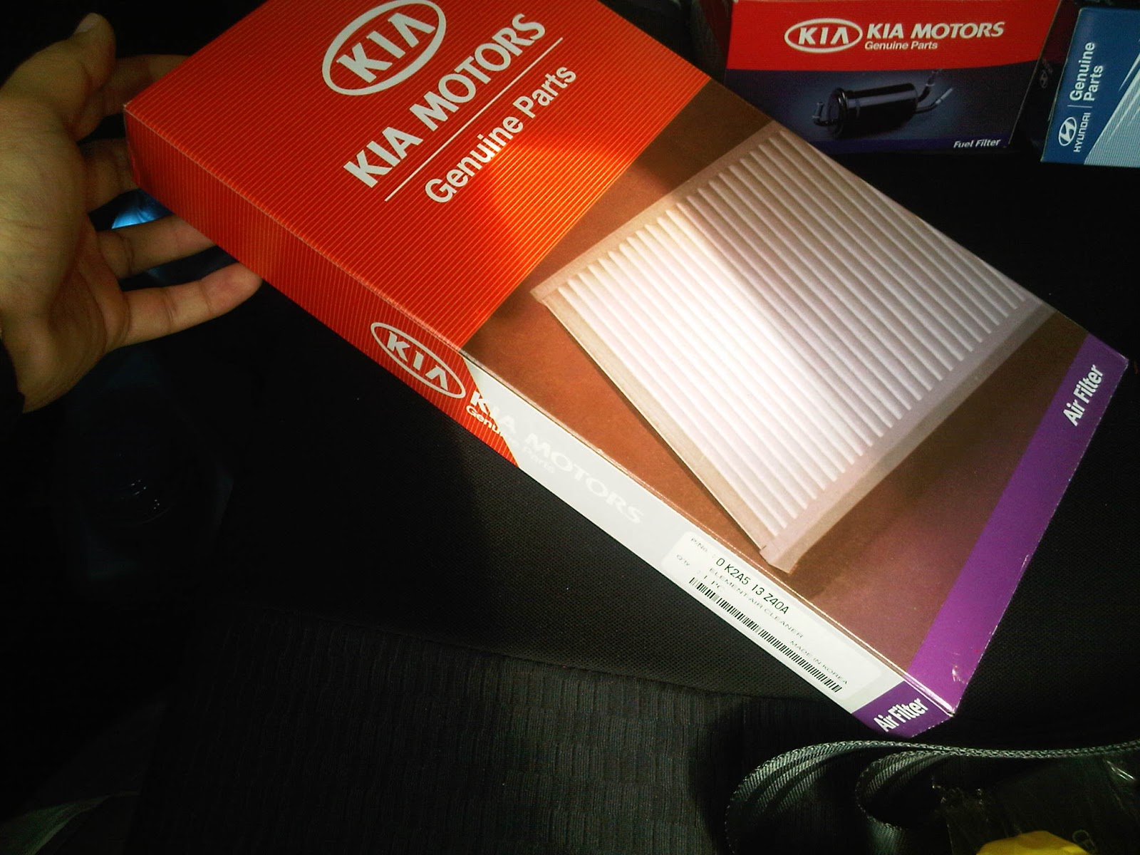 KIA SPECTRA Important of filters Kia Spectra