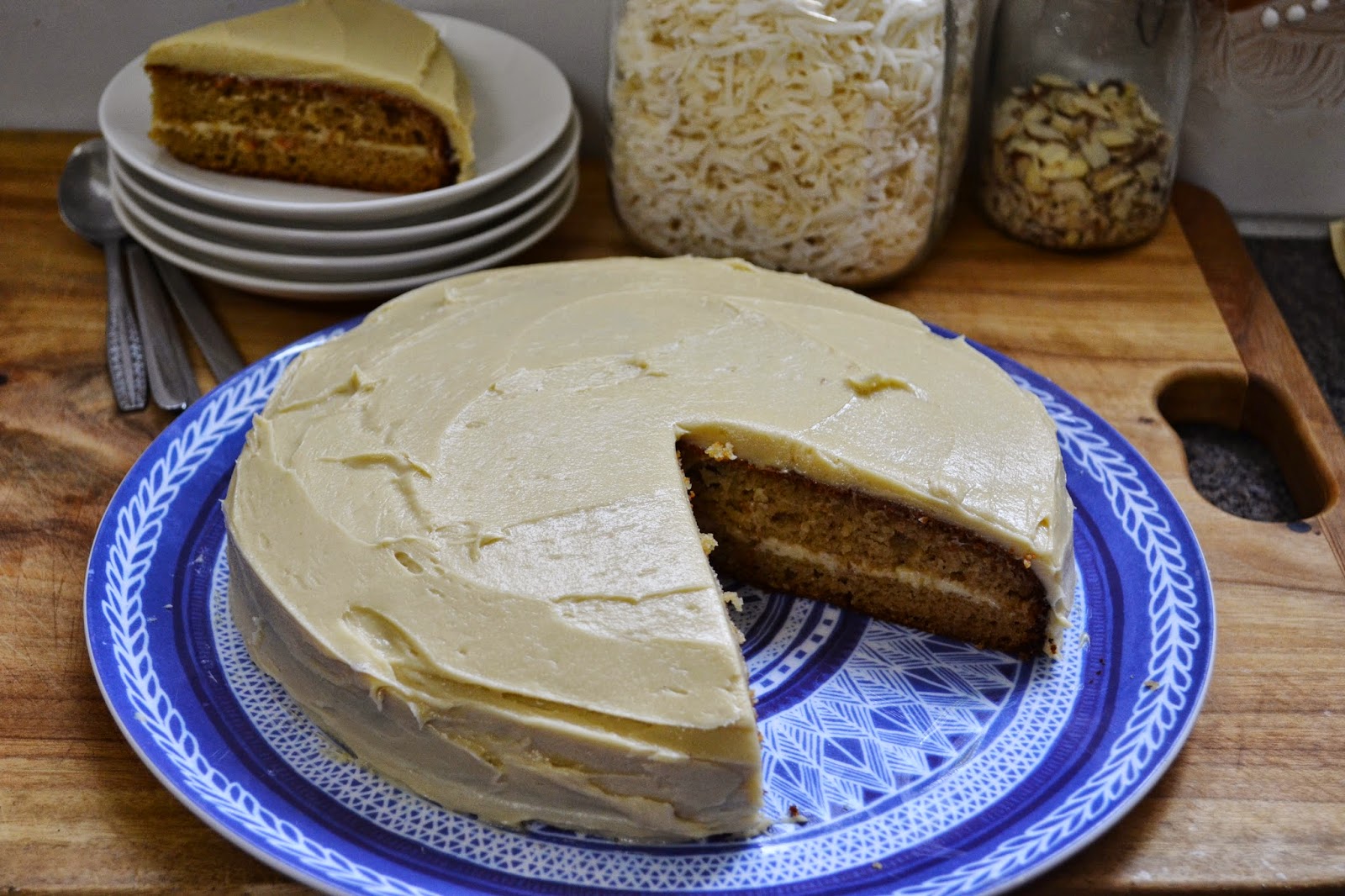 ODDBAKE Healthy Birthday Cake with Cashew Butter Buttercream Frosting