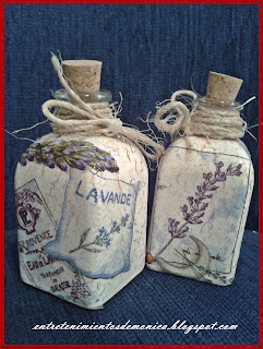 MIS ENTRETENIMIENTOS: Botellitas decoradas para el baño