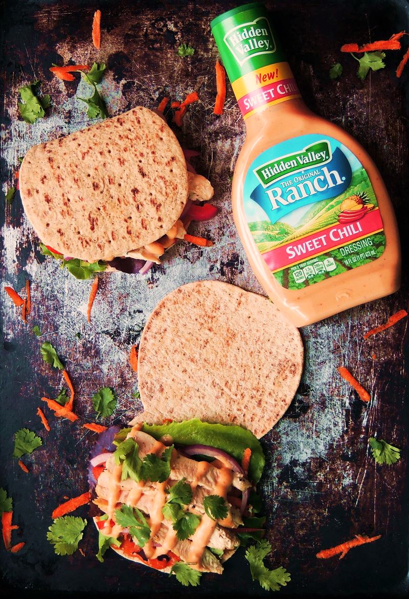 Thai Chicken Flatbread Sandwiches Bobbi's Kozy Kitchen