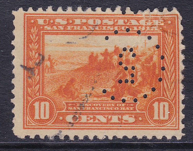 Sheldon the Stamp Man PERFIN OR PERFORATED INITIALS SCOTT400, 400A