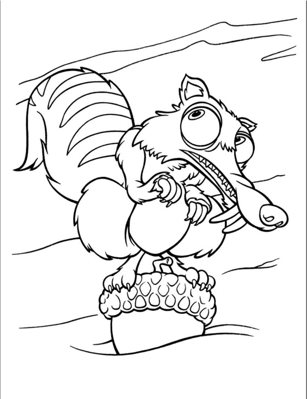 dibujos de la era del hielo para colorear