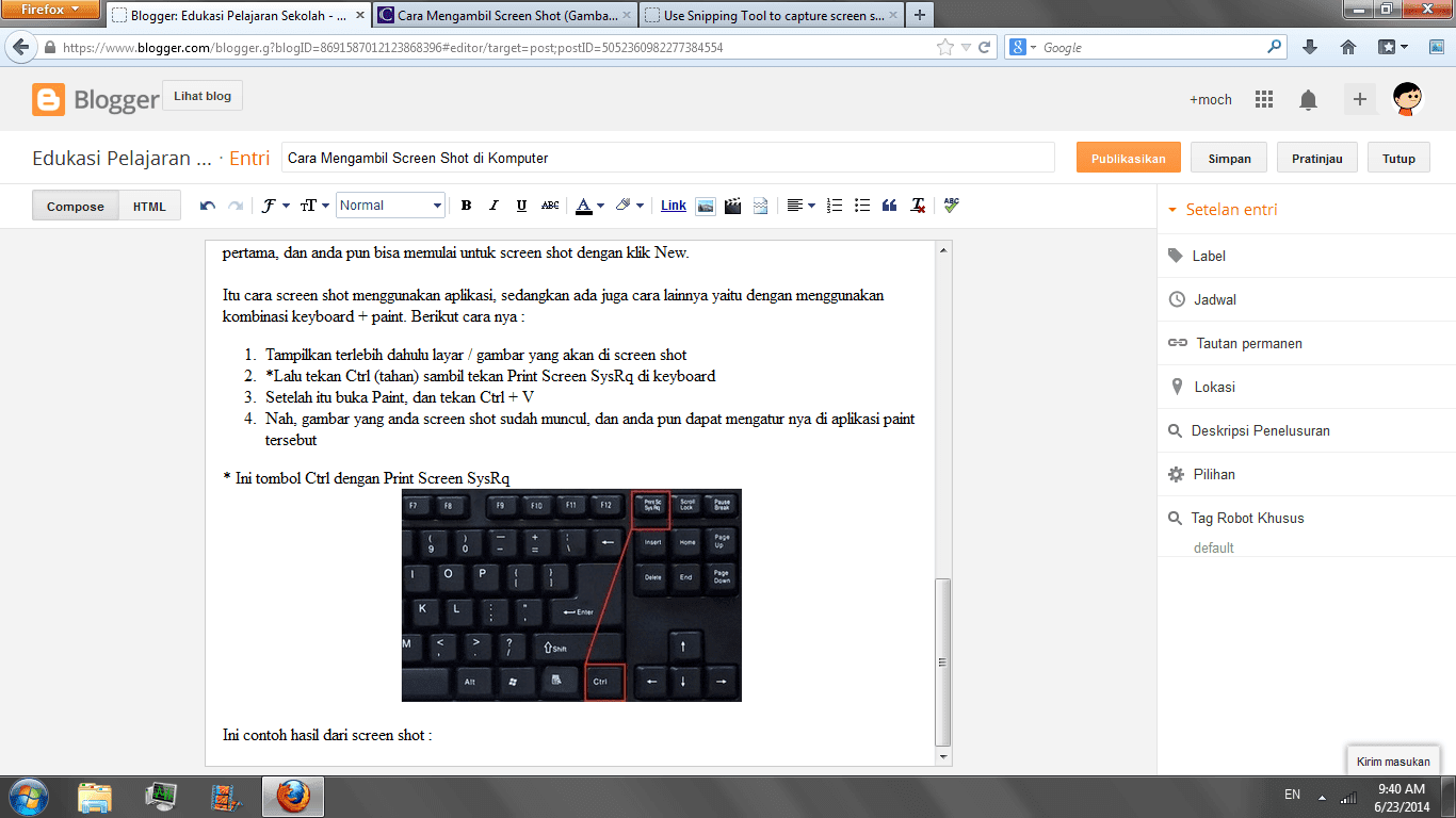 Contoh Screen Shoot Contoh Screen Shoot