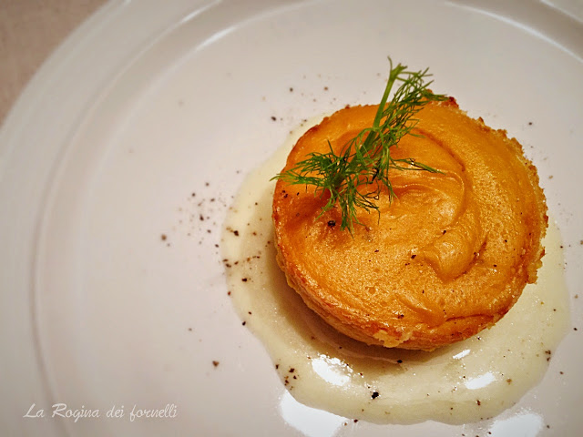 sformato di zucca con crema di parmigiano tortino di zucca