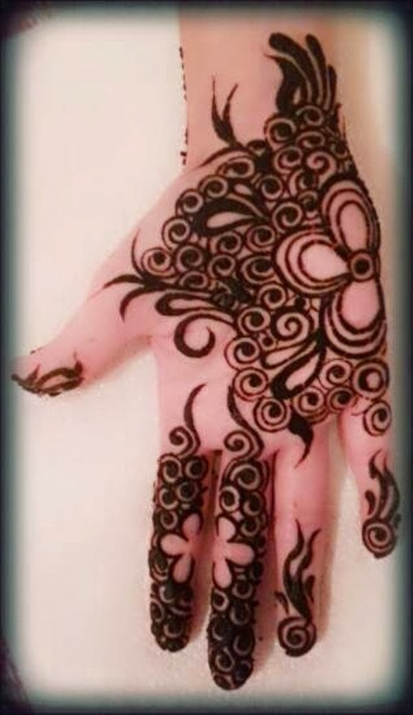 Henna Hand | Dark Brown Hairs Henna Hand | Dark Brown Hairs