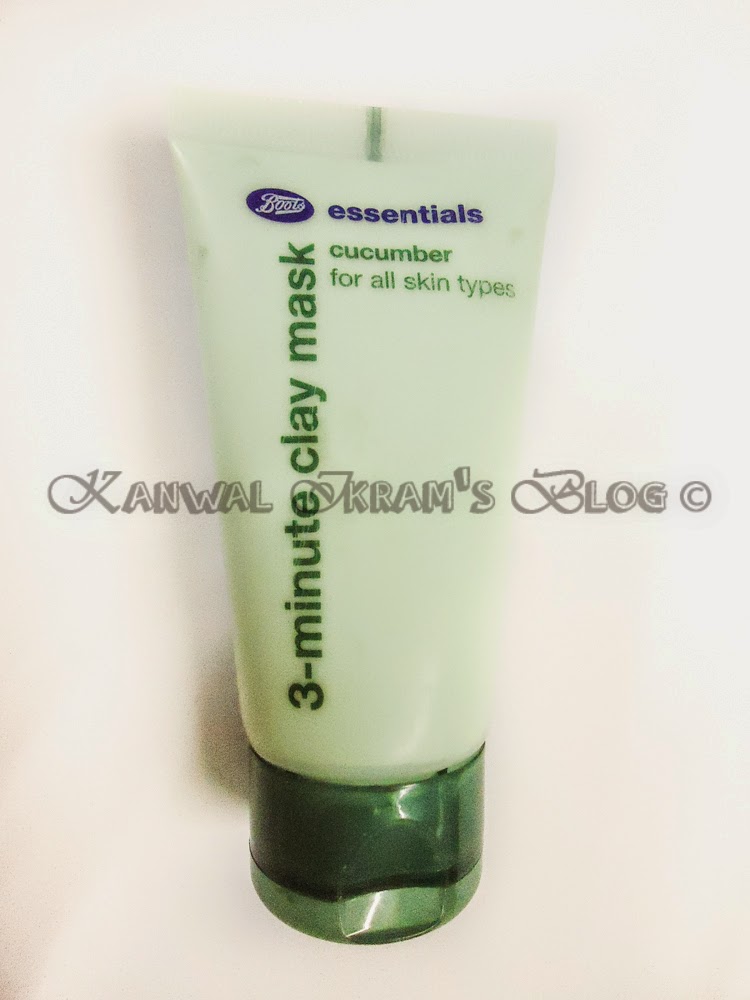 Kanwal Ikram's Blog Boots Essentials Cucumber 3 minute Clay Mask