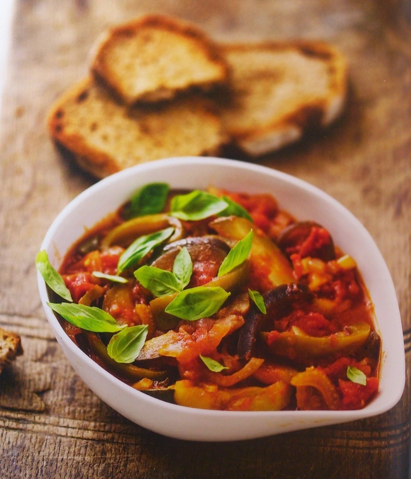 Ratatouille with rye bread toast National Kitchen Recipes