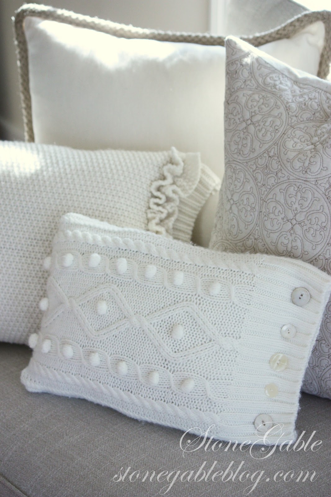 SWEATER PILLOW TUTORIAL StoneGable