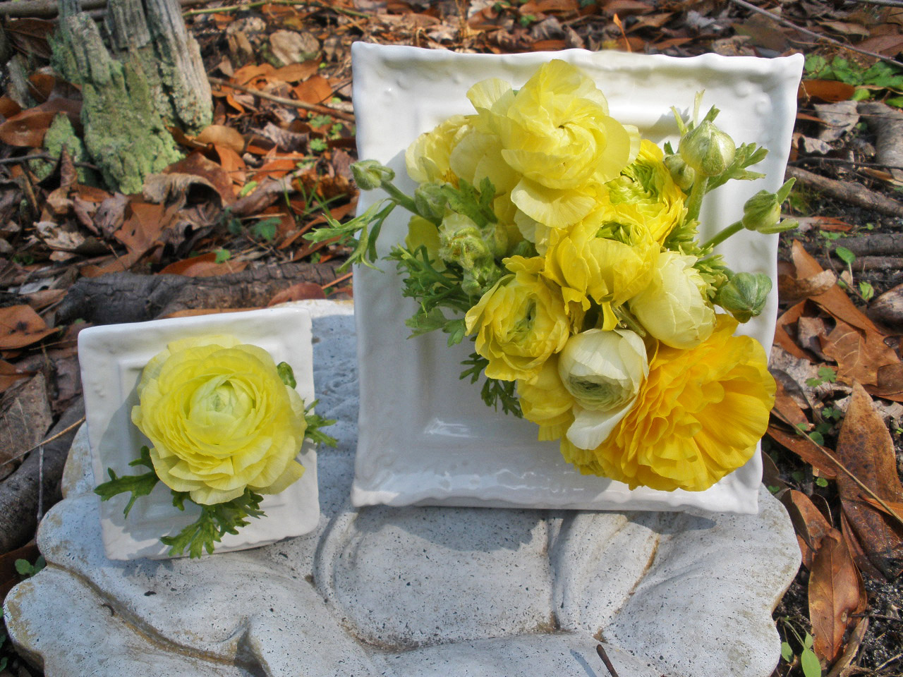 MARIETTE'S BACK TO BASICS {Large Delft White Picture Frame Vase}