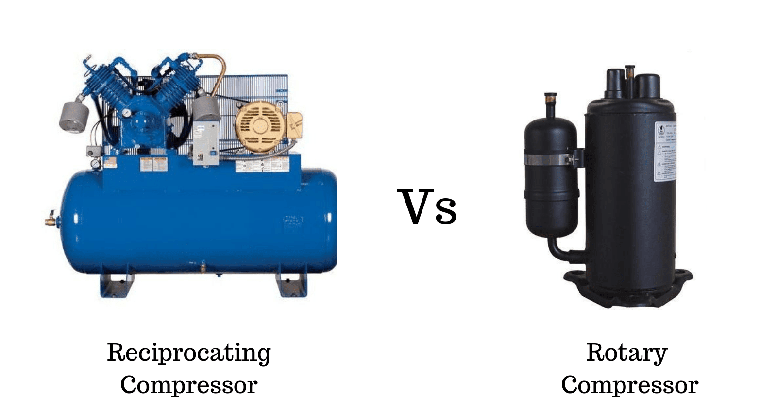 Difference between Reciprocating Compressor and Rotary Compressor