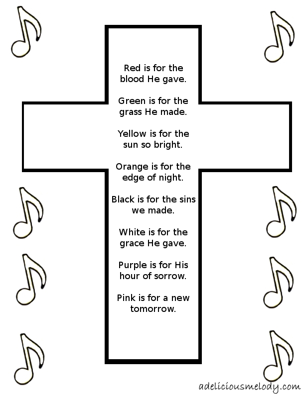 A Delicious Melody Easter Craft, Poem and Song