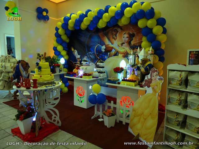 Tema Bela e a Fera, aniversário feminino Tema Bela e a Fera, aniversário feminino