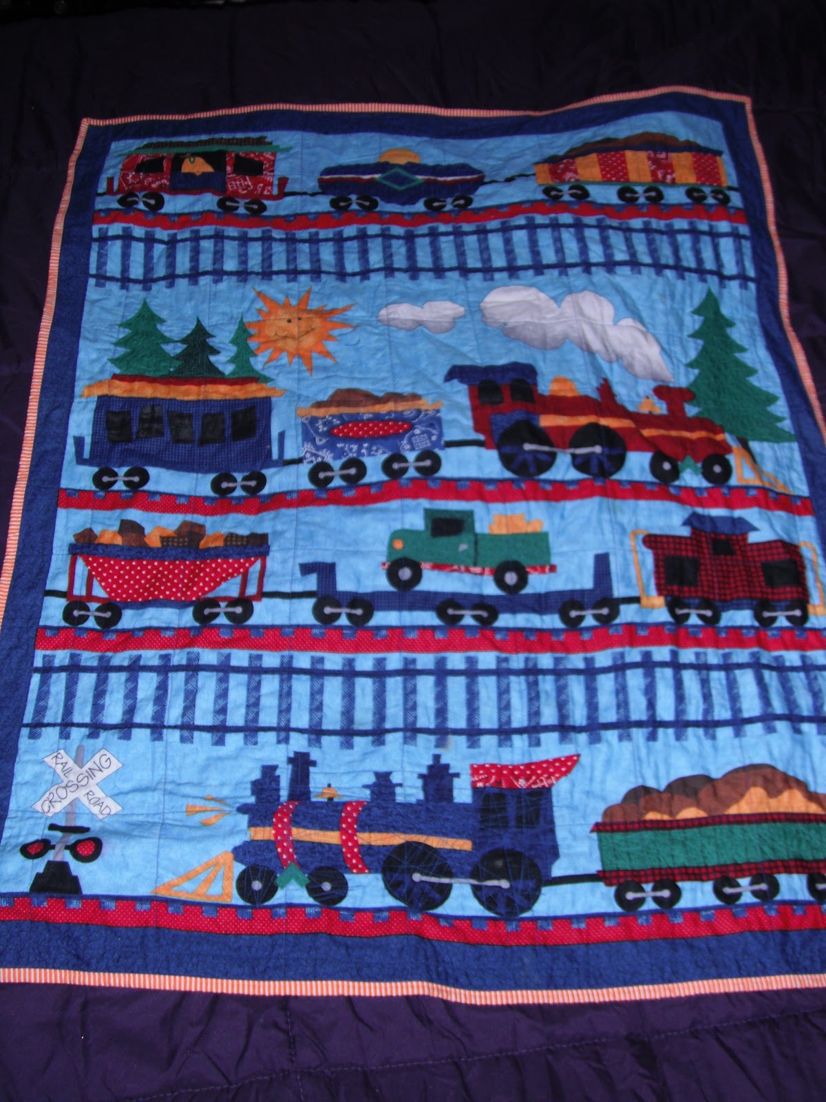 See what Netto made! Train Panel Quilt