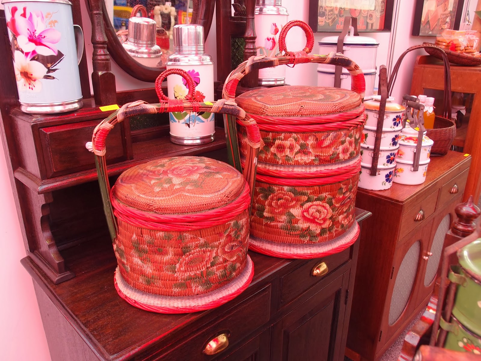 Xing Fu ANTIQUE CHINESE FOOD BASKETS