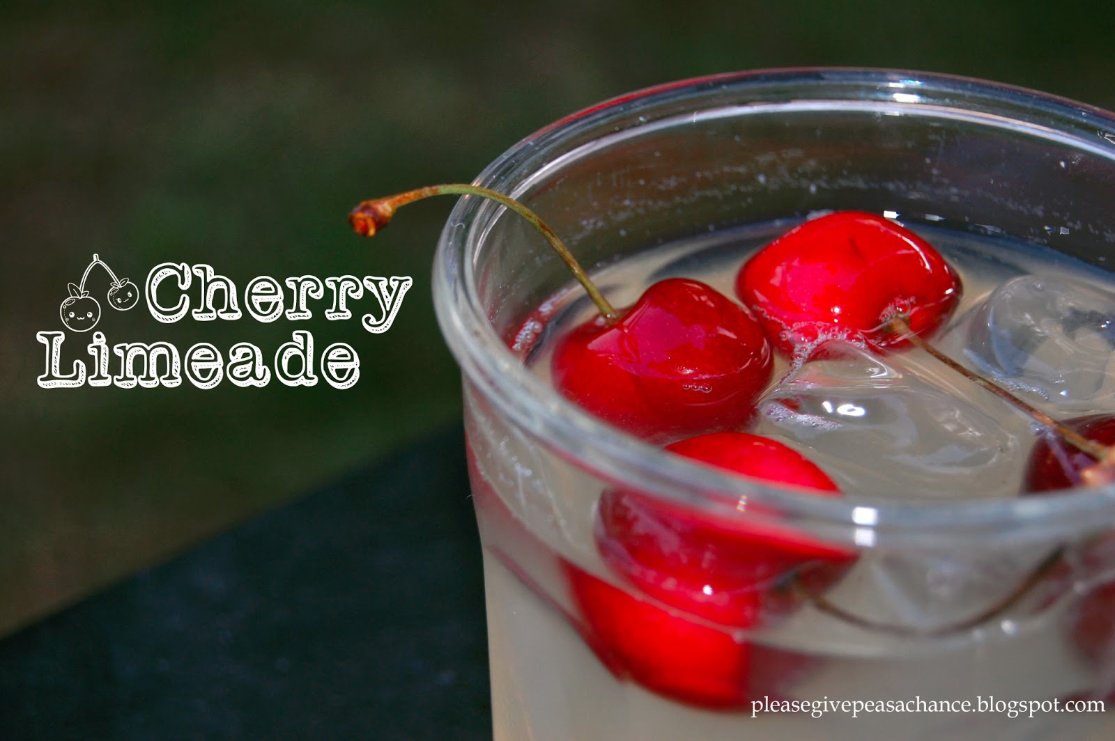 Give Peas a Chance Cherry Vanilla Limeade