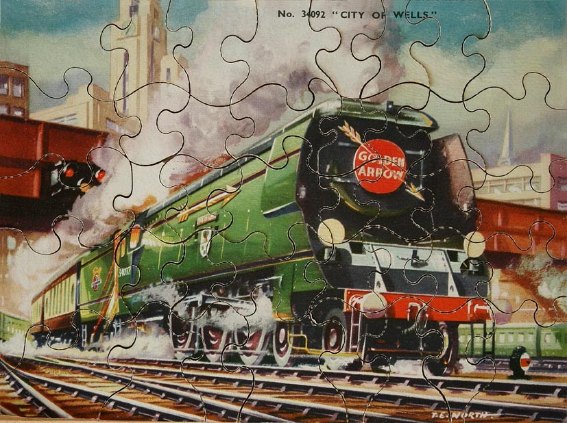 STEAM TRAINS AND JIGSAW PUZZLES The 'Golden Arrow'