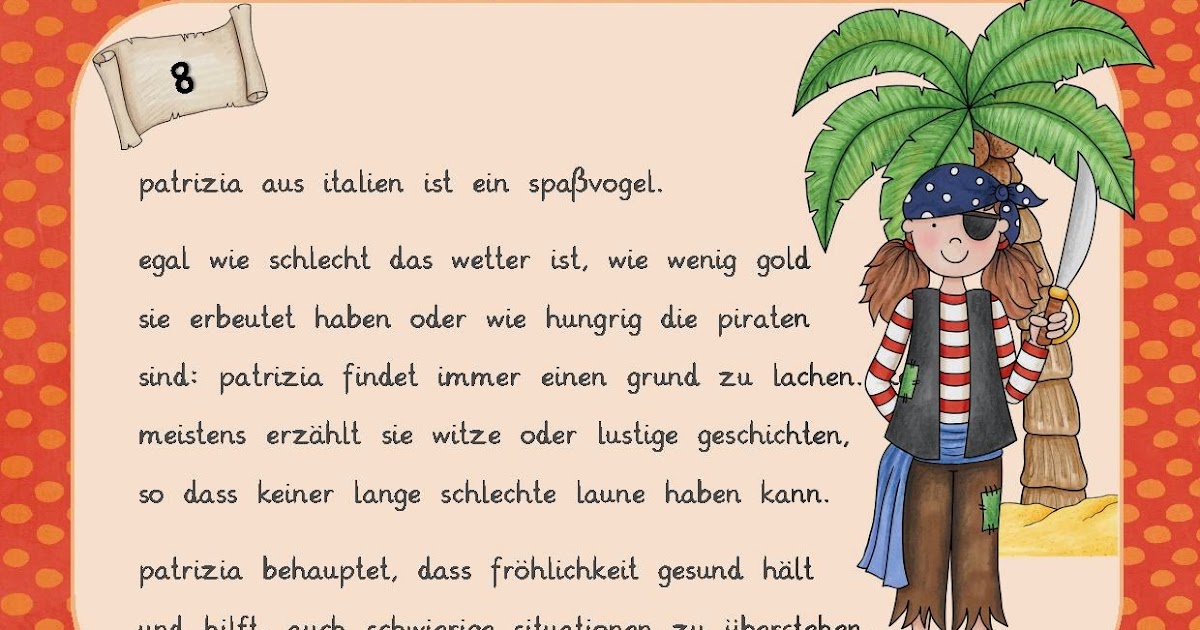Reif für die Ferien Abschreibkartei Piraten