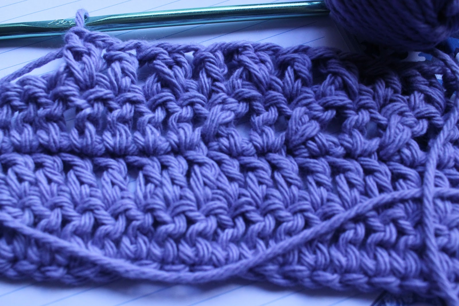 ... Life at Leisure: Learn to Crochet: Crochet Cross Stitch (Left-Handed