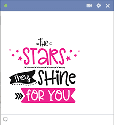 The Stars They Shine for You Stars shine for you sticker