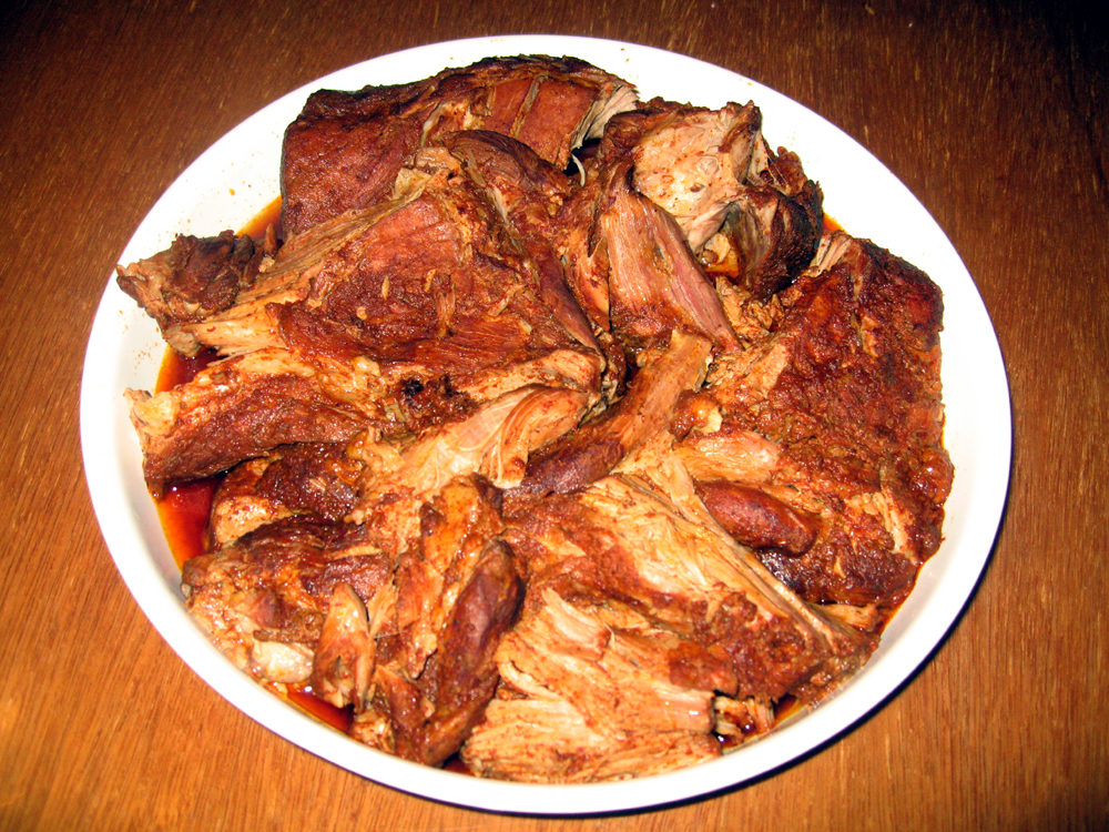 Pierna enchilada Comida Mexicana