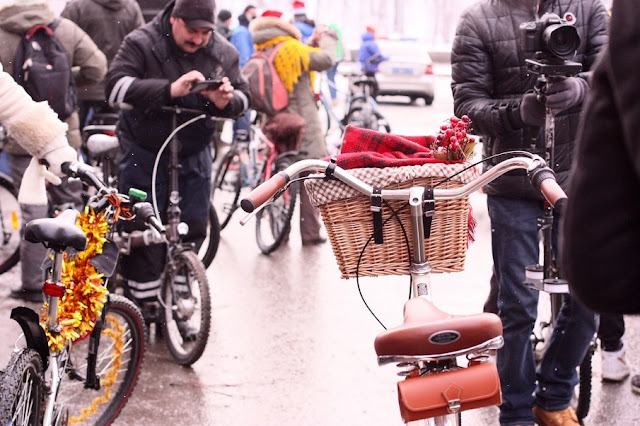 первый зимний велопарад в москве