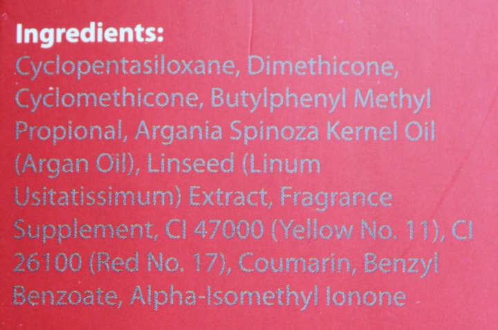 Arvazallia Argan Oil for Hair Treatment ingredients