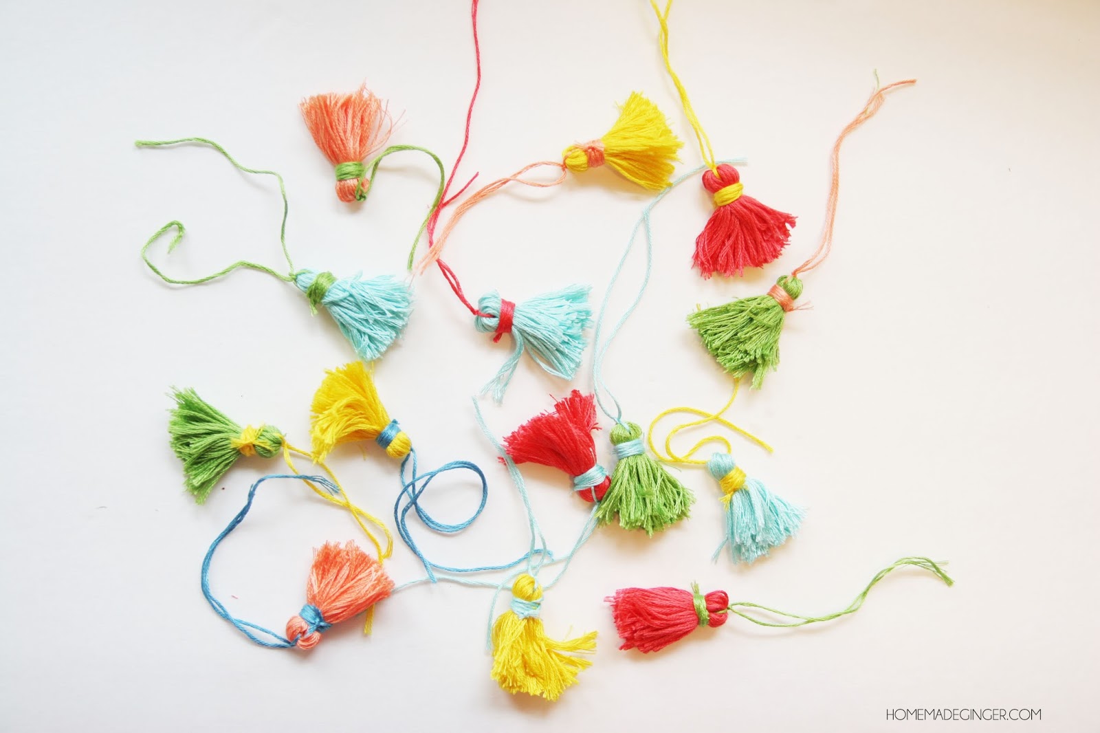 DIY Tassel Table Runner Homemade Ginger