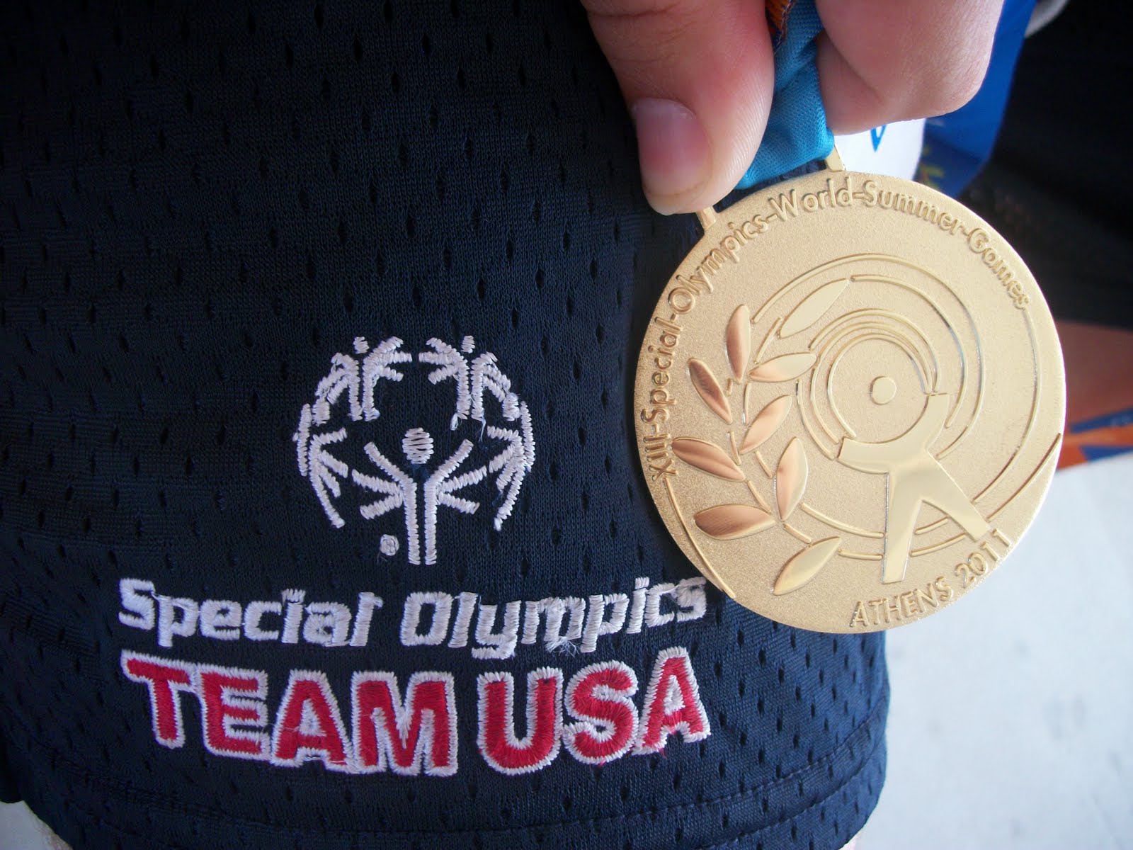 Special Olympics Team USA Soccer Handling the Hardware