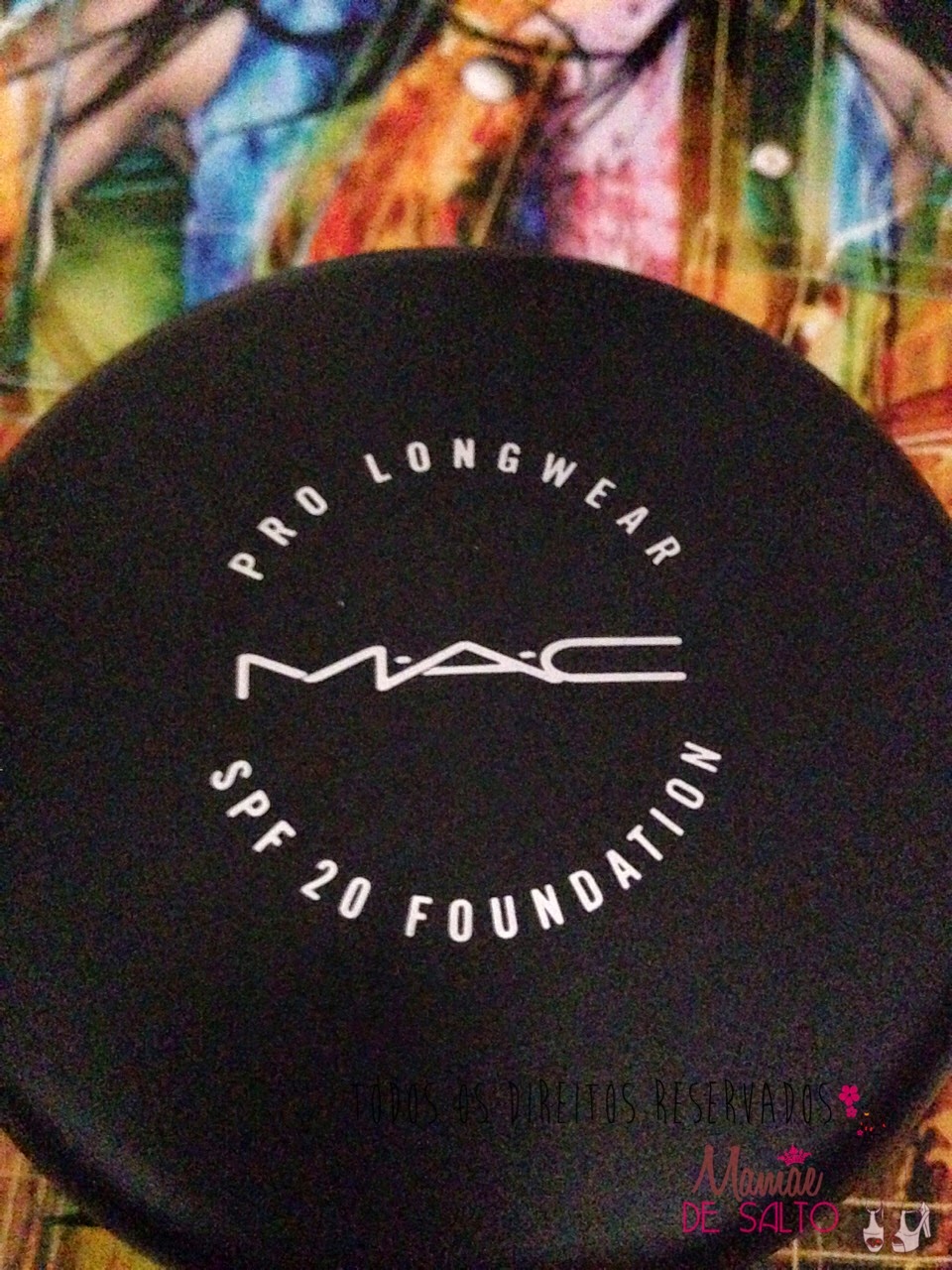 resenha base pro longwear compact FPS20 MAC => todos os direitos reservados blog Mamãe de Salto