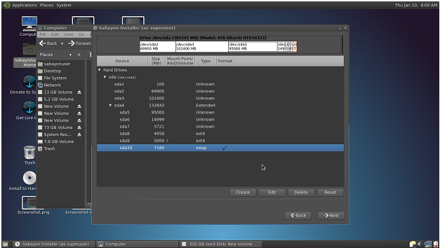 Membuat dan membagi root, home, swap, physical volume Membuat dan membagi root, home, swap, physical volume