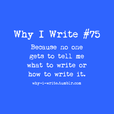 why i write why i write