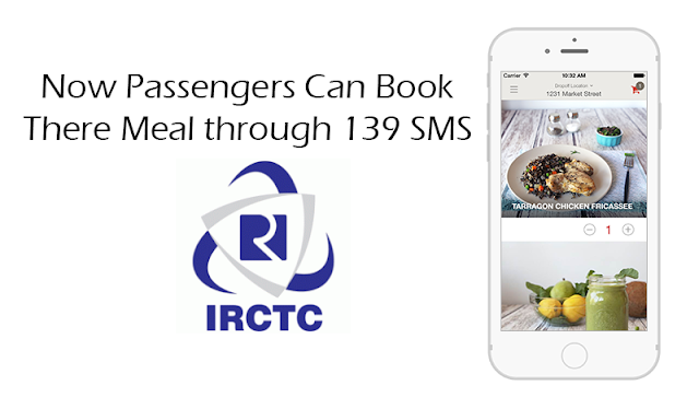Now Passengers Can Book there Meal through 139 SMS