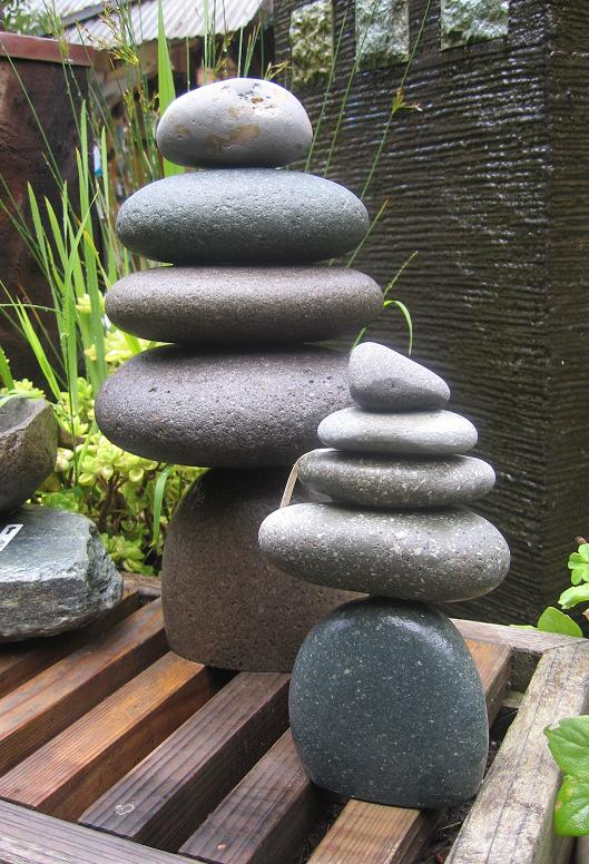 at home perfect beauty, stacked rocks