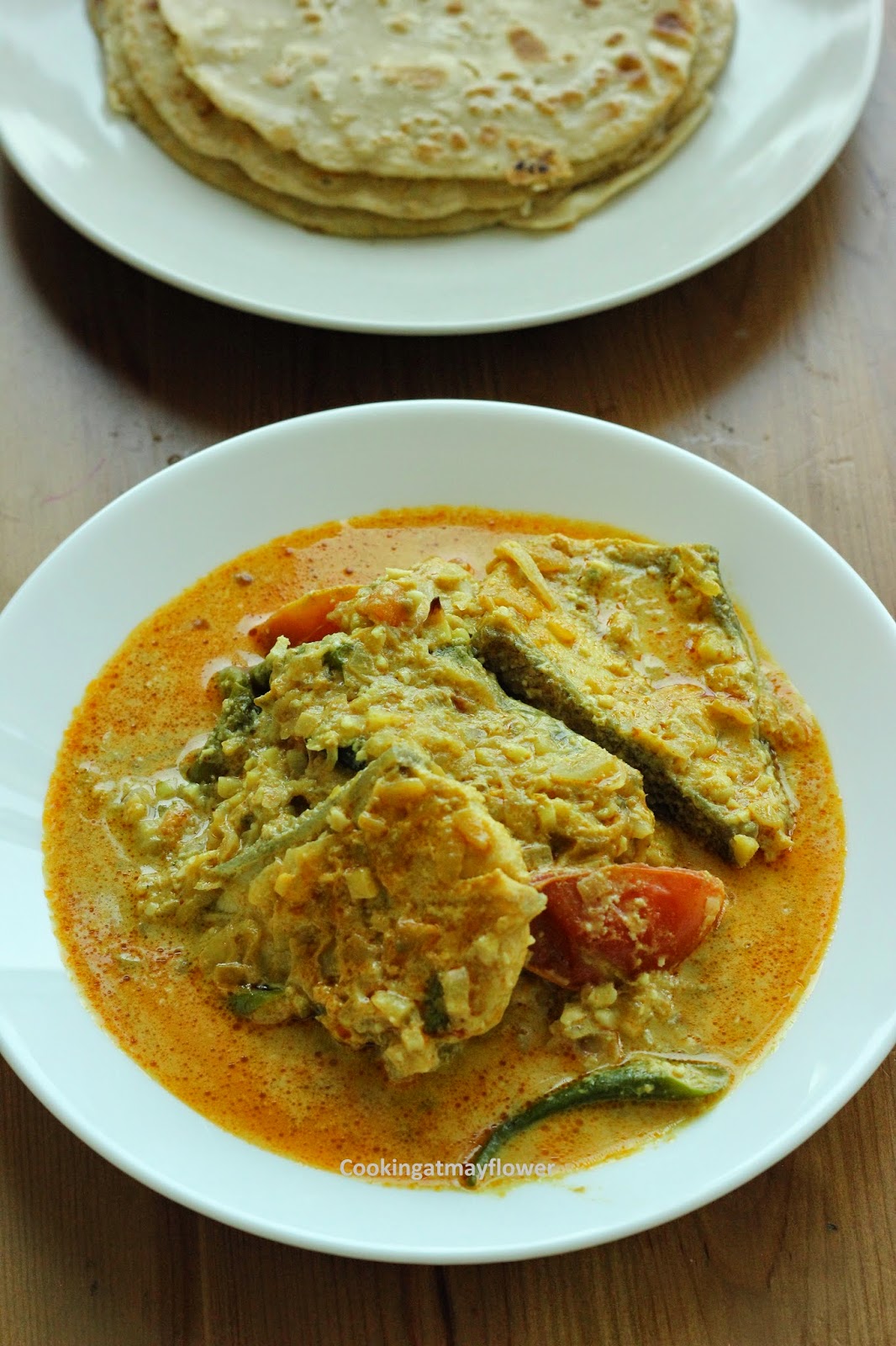 Cooking at Mayflower Fish Korma/Meen Kuruma