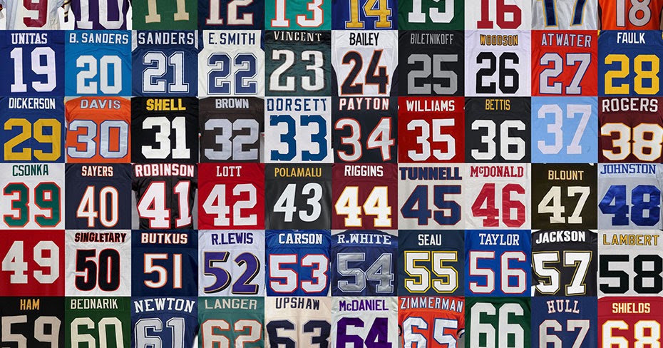 famous football player numbers