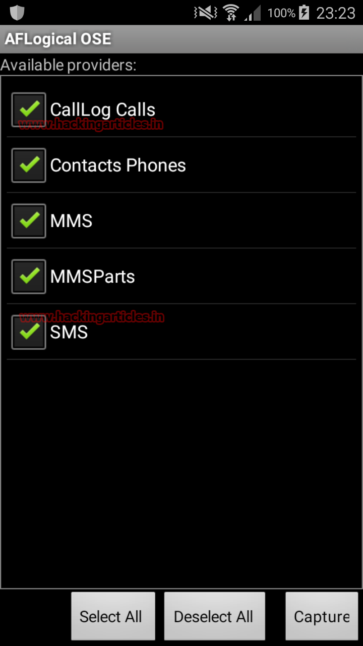 Android logical forensics AFLogical