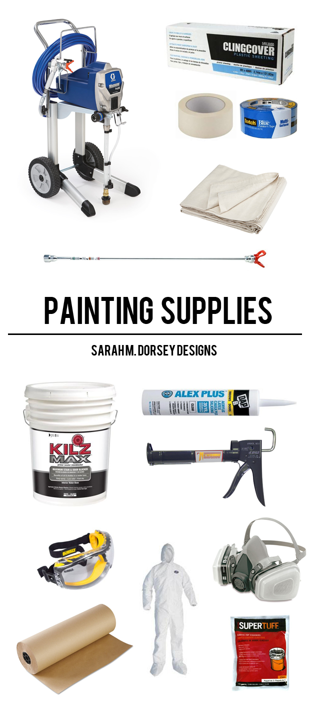 sarah m. dorsey designs How to Spray a Planked Ceiling