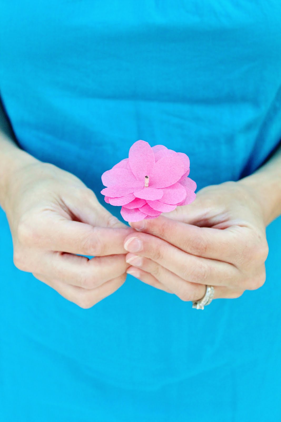 Icing Designs DIY Tissue Paper Flower Cupcake Picks