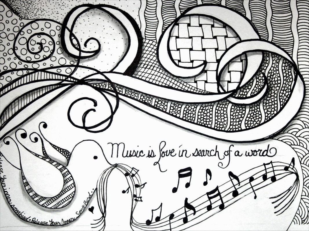 Zentangle Expressions Zentangle Music is love