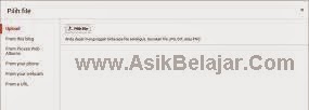 Tampilan Baru Upload Foto/Video Blogger