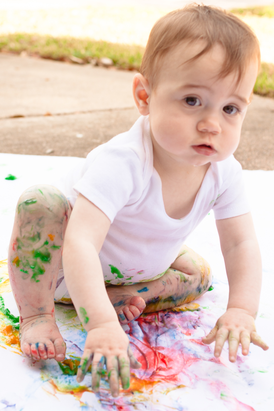 the mini traveling cupcake DIY Finger Paint